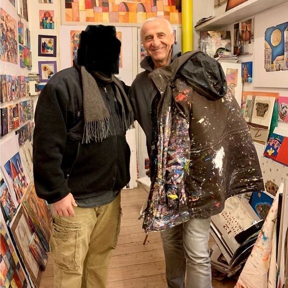 Art/Jacket From Florence Italy  "ONE OF A KIND" Artist Signed - Picture 3 of 16